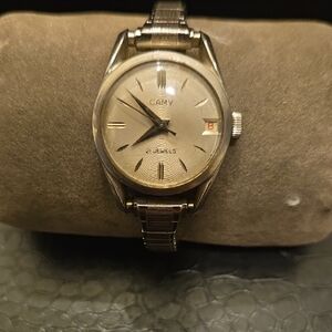 Vintage Camy 21 Jewel Silver Watch